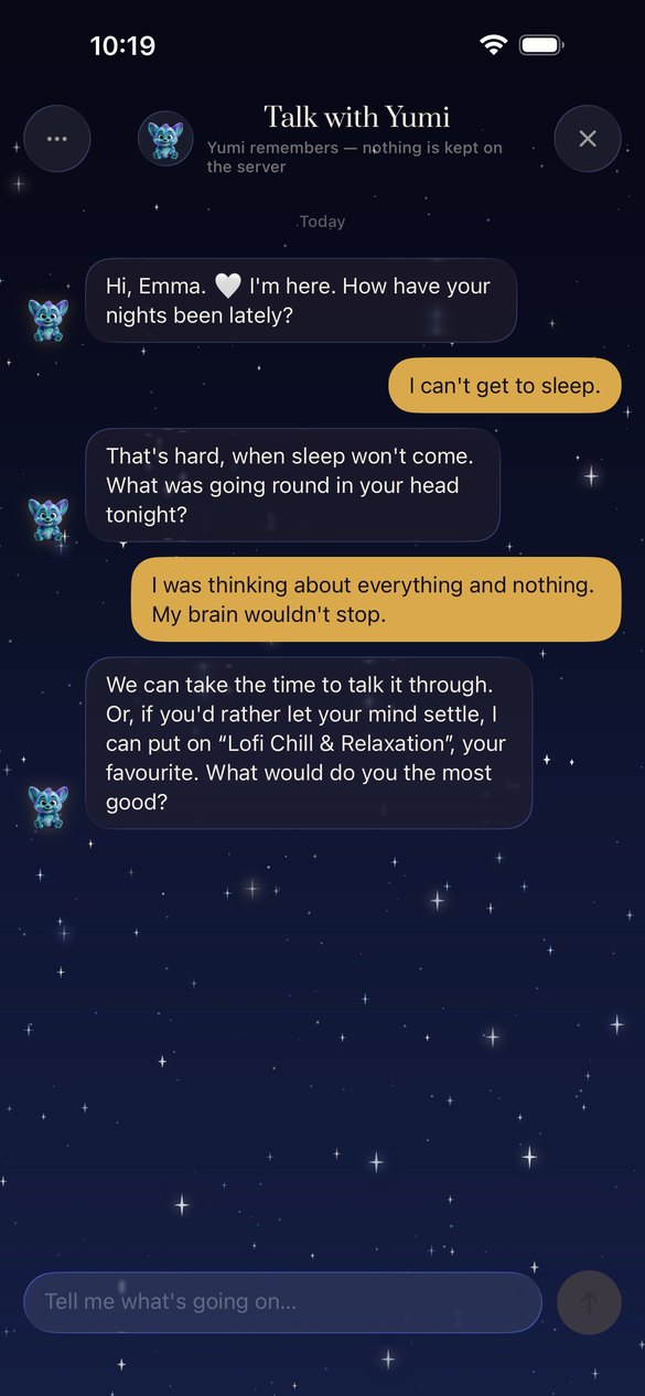 Talk, at any hour.